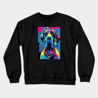 Colorful great dane Crewneck Sweatshirt